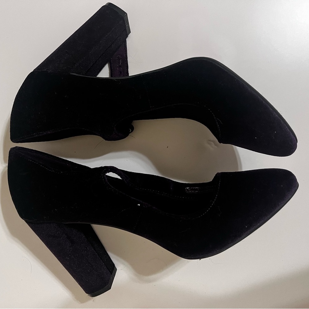 Dark purple heel (3inch), used once, vintage, chunky heel - Picture 2 of 4